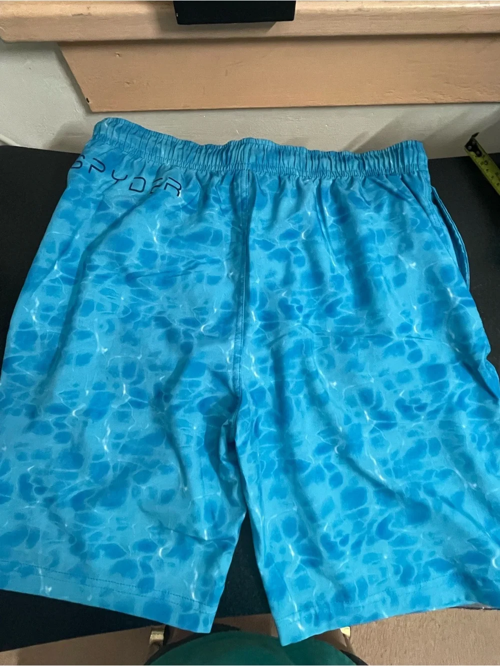 Spyder teens Teal Blue Lightweight Swim Shorts( size: L 14/16)